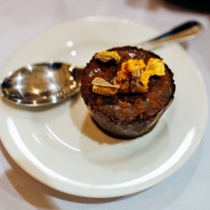 Orange Chocolate Pot with Candied Orange