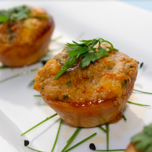 Lobster & Chervil Tartelette with Shellfish Glaze